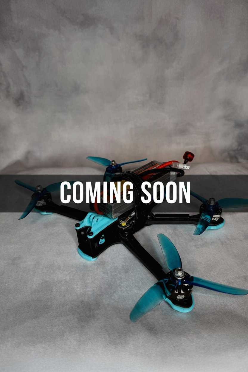 diy fpv race drone on a gray background strigoi-5 teaser